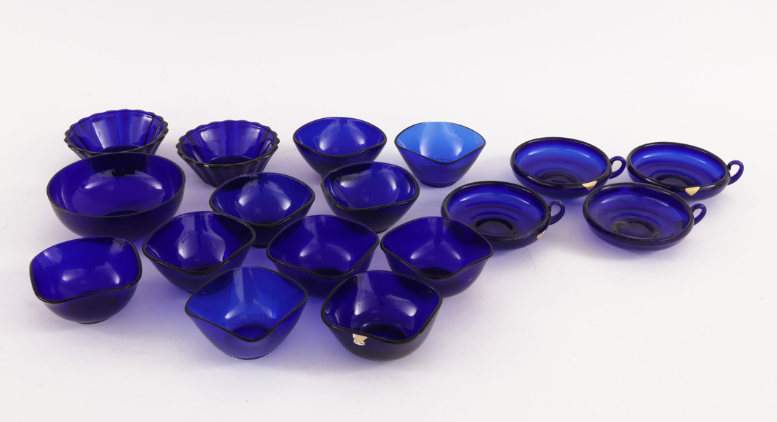 Skålar 17st, Gullaskruf