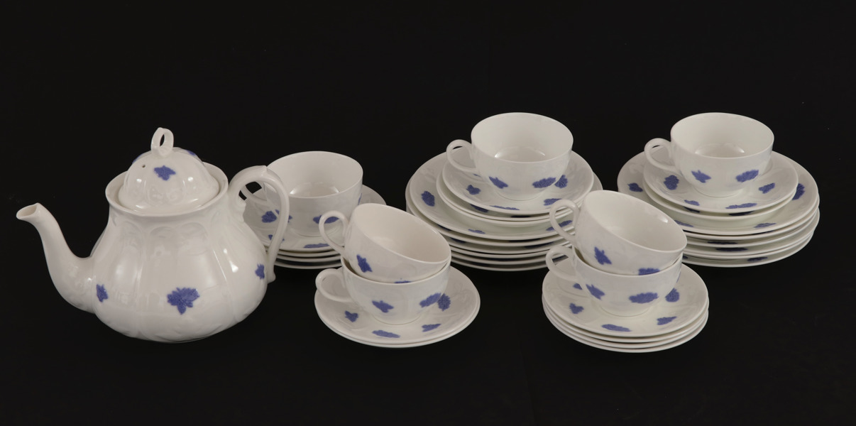 Teservisdelar, "Blå blom", Gustavsberg