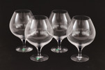 Konjaksglas 4st, "Intermezzo", Erika Lagerbielke för Orrefors