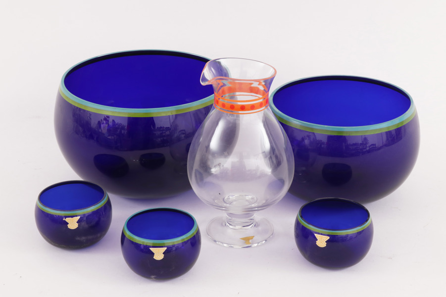 Glas 6 delar, "Mitt i prick", Gullaskruf