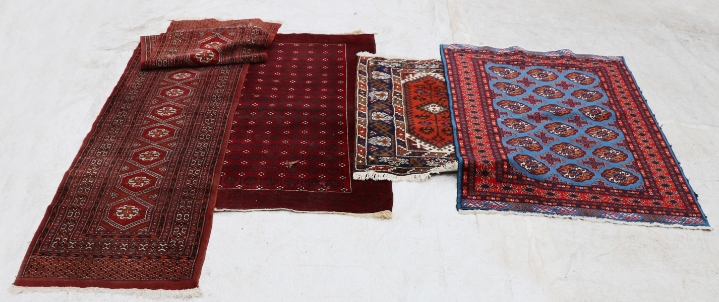 Handknutna mattor 4st