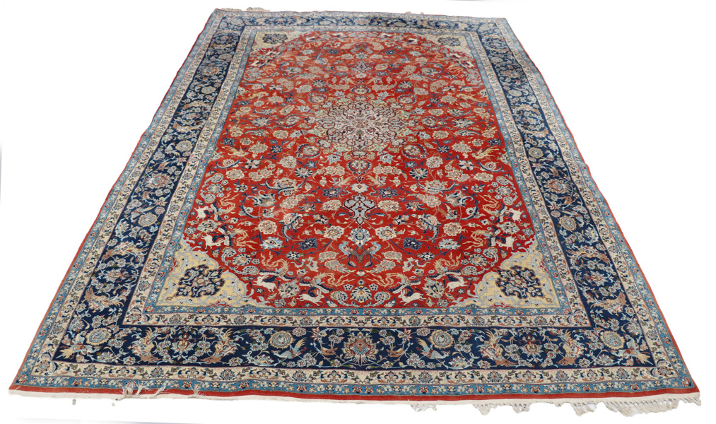 Handknuten matta, orientalisk