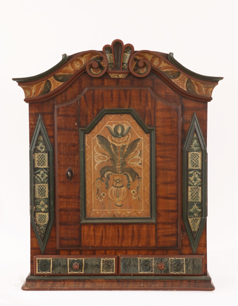 Väggskåp, allmoge, Alfta, Hälsingland, 1700-talets slut