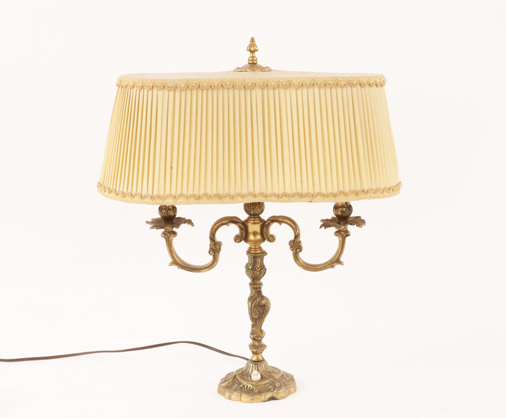 Bordslampa, rokokostil, 1900-tal