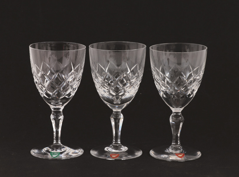 Vinglas 18st, "Karolina", Gunnar Cyrén för Orrefors