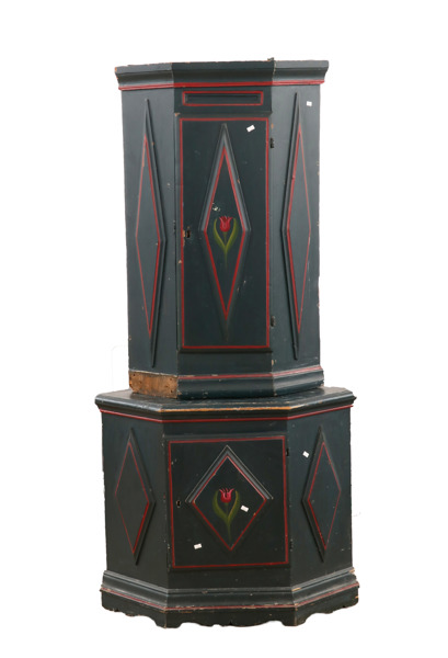 Golvhörnskåp, allmoge, 17/1800-tal