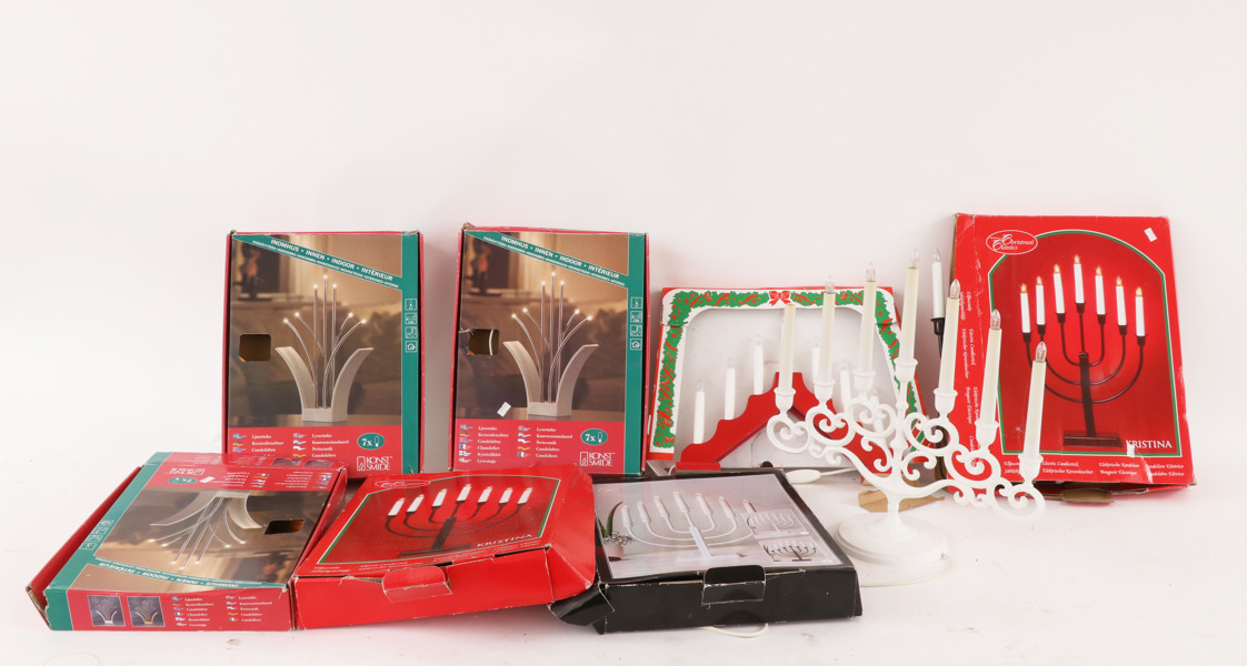 Elljusstakar 8st, bl.a. Konstsmide