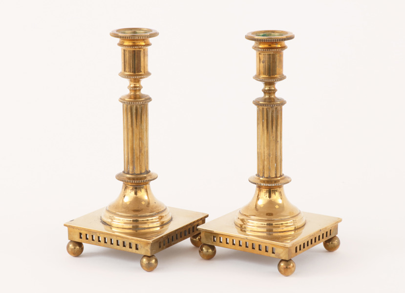 Ljusstakar ett par, Skultuna, 1993