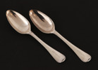 Matskedar ett par, silver, 1799