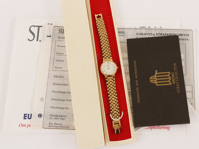 Damarmbandsur, Seiko, Gold Collection