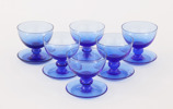 Dessertglas 6st, omkring 1900-talets mitt