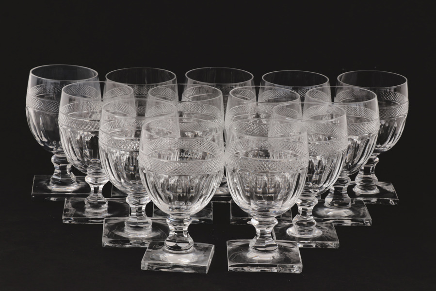 Vinglas 13st, "Sparre", Elis Bergh för Kosta