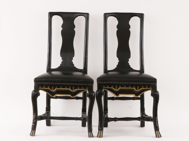 Stolar ett par, senbarock, 1700-tal