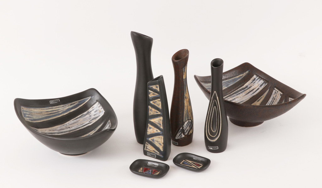 Keramik 8 delar, Birger Åström