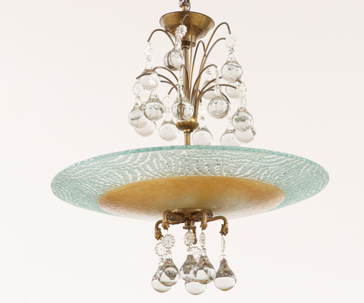 Taklampa med plafond, 1900-talets första hälft