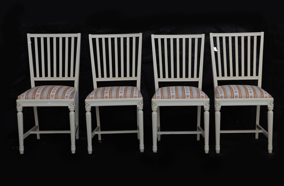 Stolar 4st, gustaviansk stil, 1900-talets andra hälft