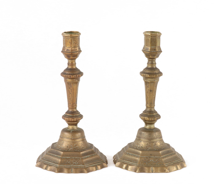 Ljusstakar ett par, Louis XV stil, 1800-tal