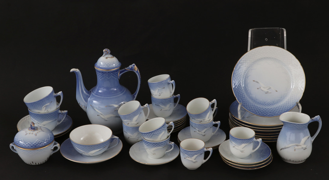 Kaffe- och moccaservisdelar, "Måsen", Bing & Gröndahl