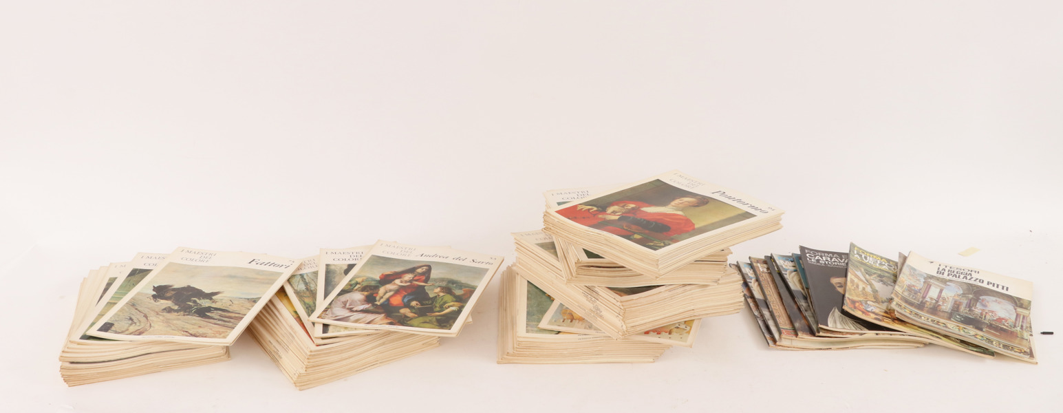 Stort parti häften, mestadels "I maestri del colore"