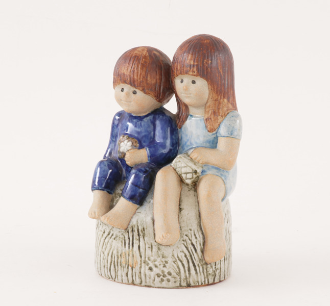 Figurin, "Syskon", Lisa Larson