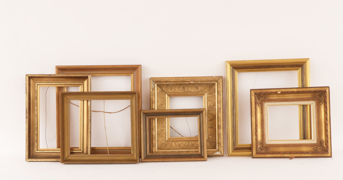 Äldre ramar 7st, bl.a. 18/1900-tal