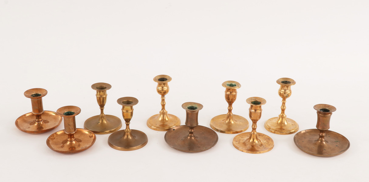 Ljusstakar 5 par, 1800-tal