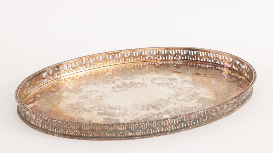 Serveringsbricka, Old Sheffield Plate, England, 1900-tal