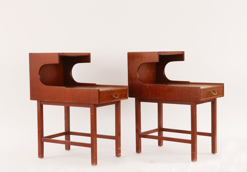 Nattduksbord ett par, Nordiska Kompaniet, 1950-tal