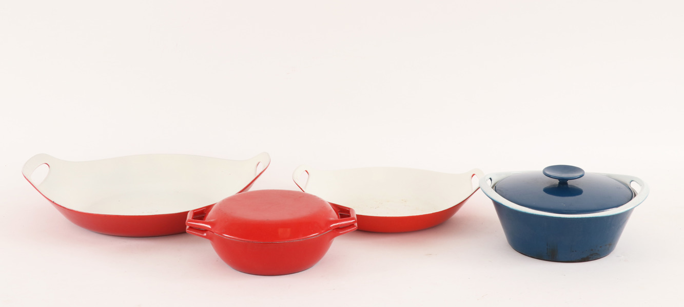 Kok- och stekkärl 4 delar, bl.a. Michael Lax för Copco, Danmark