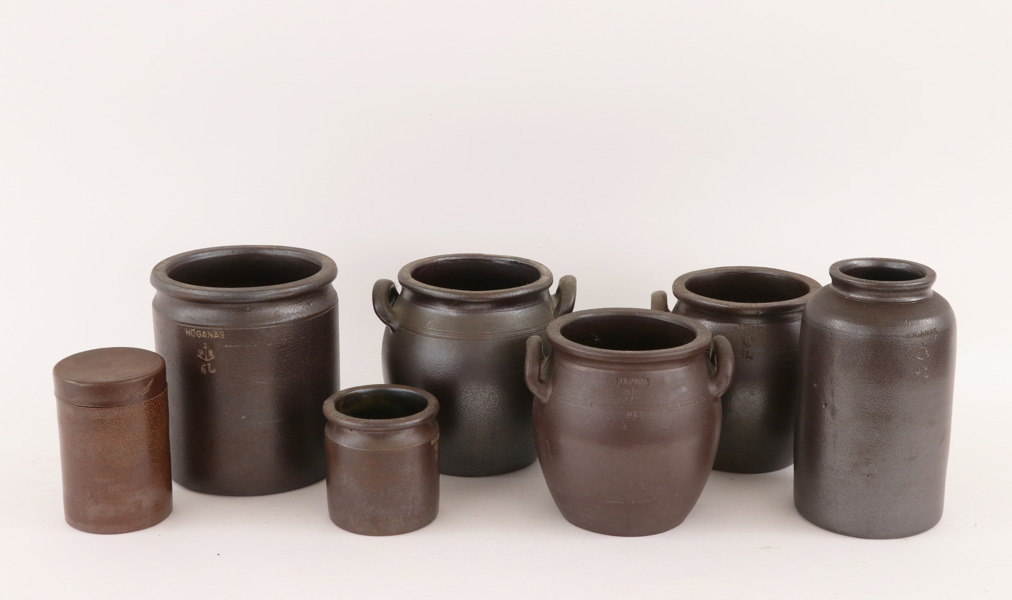 Saltglaserat stengods 7 delar, Höganäs