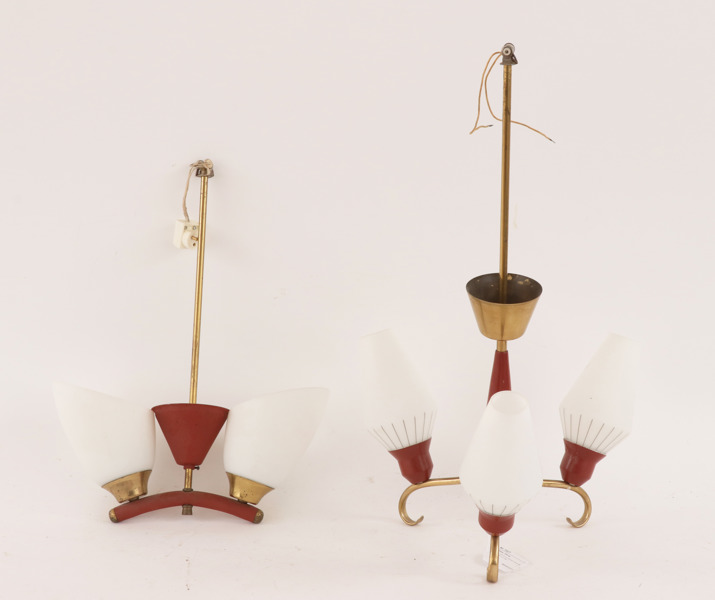 Taklampor 2st, 1950/60-tal