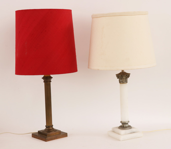 Bordslampor 2st, 1900-talets början