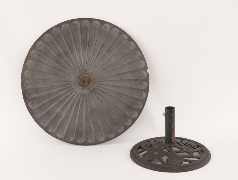 Parasol- samt bordsfot, 19/2000-tal