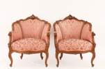 Fåtöljer ett par, nyrokoko, 1800-talets senare del