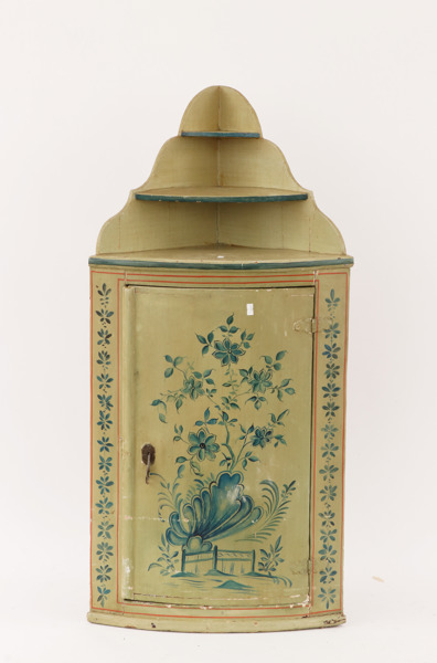 Vägghörnskåp, omkring år 1800