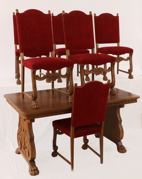 Matsalsmöblemang 7 delar, "Vasamöbeln", Hugo Troeds