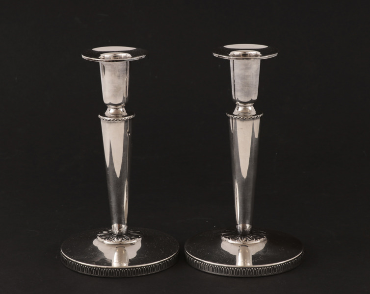 Ljusstakar ett par, silver, K&EC