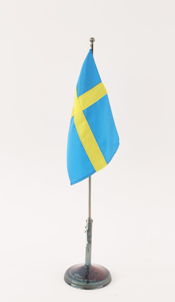 Bordsflagga i silver, GAB, Stockholm