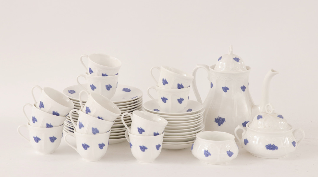 Kaffeservis, "Blå blom", Gustavsberg