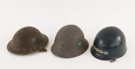 Militärhjälmar 3st, bl.a. 1900-talets första hälft