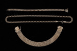 Hals- samt armband 3 delar, silver