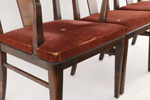 Stolar 4st samt karmstol, art deco, 1930-tal