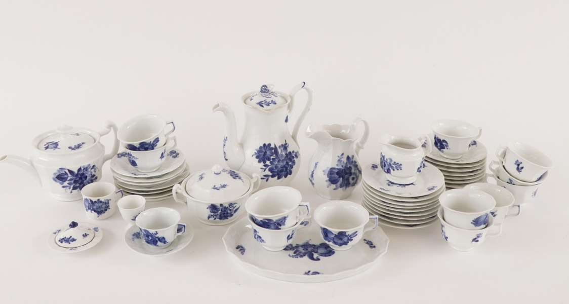 Servisdelar, "Blå blomster", Royal Copenhagen, Danmark