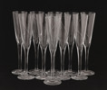 Champagneglas 10st, "Line", Anna Ehrner för Kosta Boda