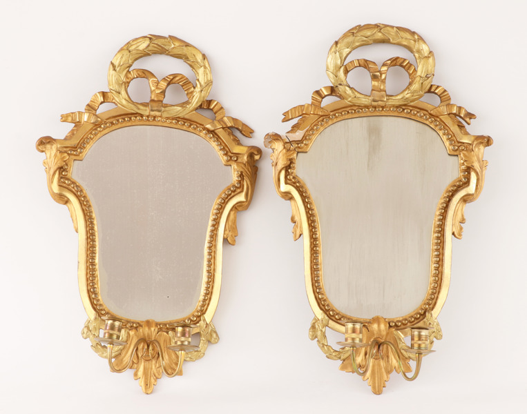 Spegellampetter ett par, Louis XVI, 17/1800-tal