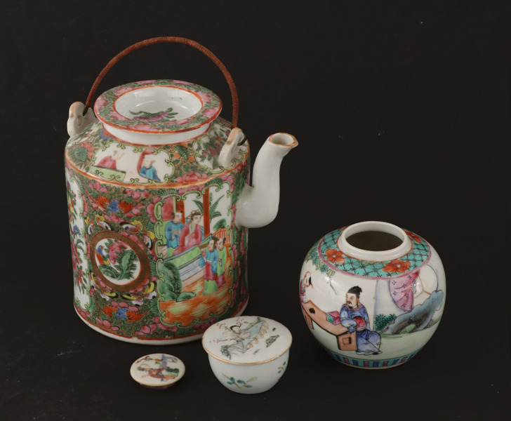 Porslin 4 delar, Kina, bl.a. 18/1900-tal