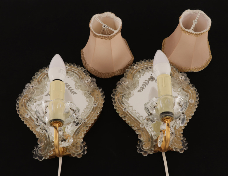 Spegellampetter ett par, Italien, 1900-talets andra hälft