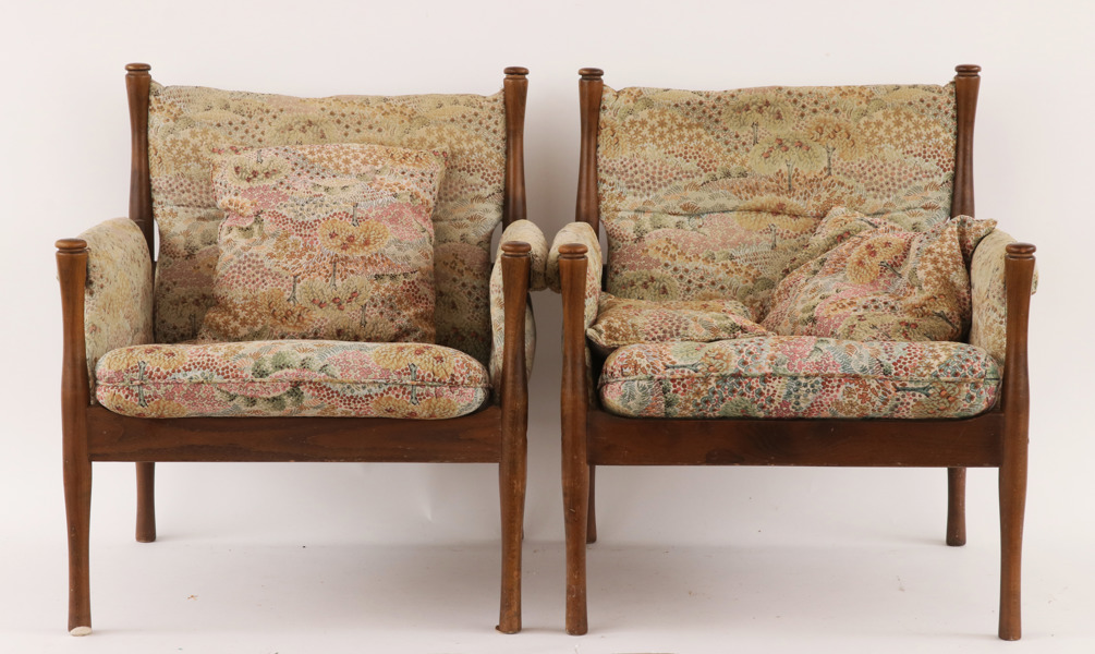 Fåtöljer ett par, "Petit", Åke Nilsson för DUX