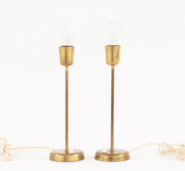 Bordslampor ett par, Konsthantverk Tyringe, 1900-talets andra hälft