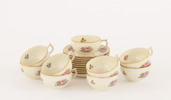 Moccakoppar med fat 9st, "Sanssouci", Rosenthal